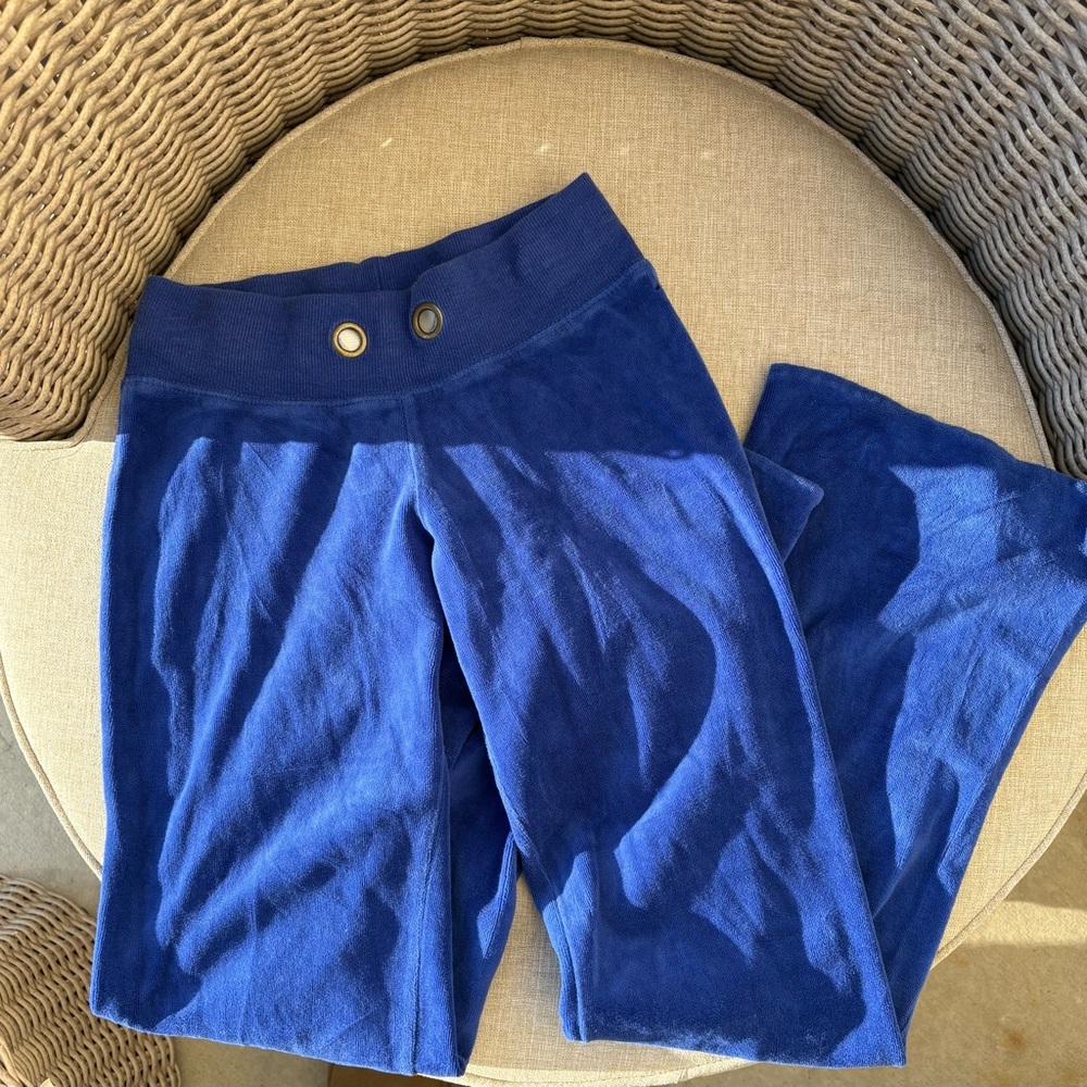 Royal Blue Velvet Pants